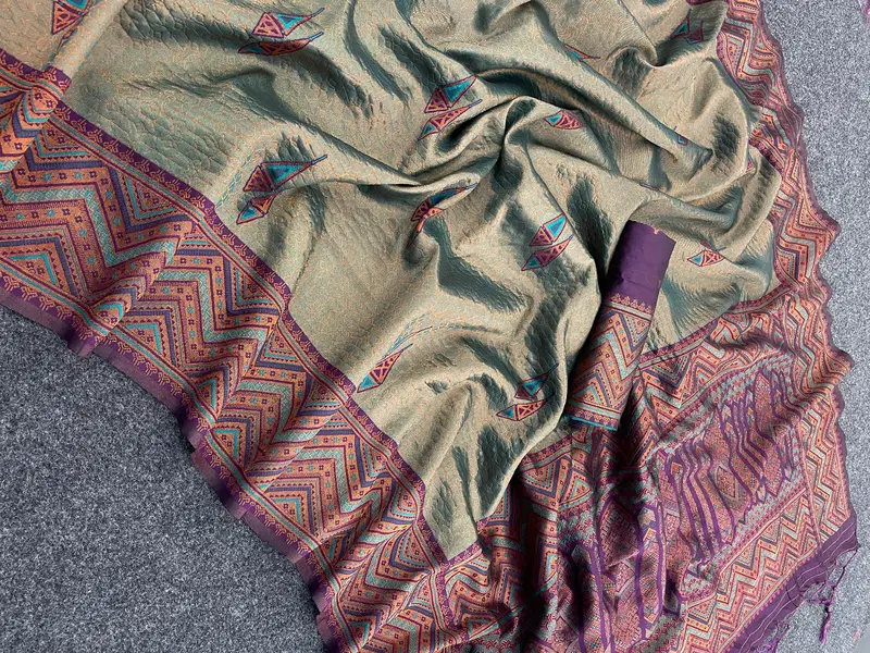 KT 120 Designer Banarasi Silk Sarees Wholesale Clothing Suppliers In India